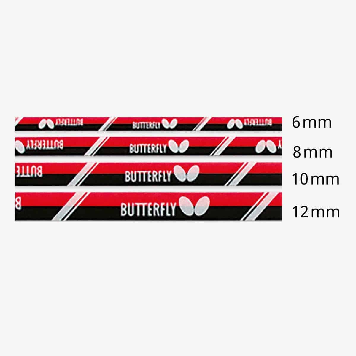 Butterfly RB Protector II Table Tennis Racket Protector Side Tape 6/8/10/12 mm 